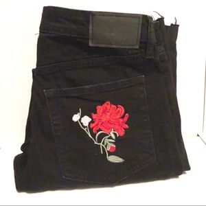 H&M Rose Black Jeans